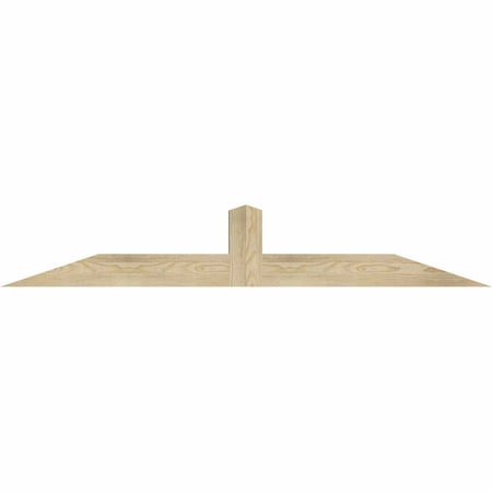Ekena Millwork Portland Rough Sawn Timber Gable Bracket, Douglas Fir, 60"W x 10"H x 4"D x 4"F, 4/12 Pitch GBW060X10X0404POR00RDF